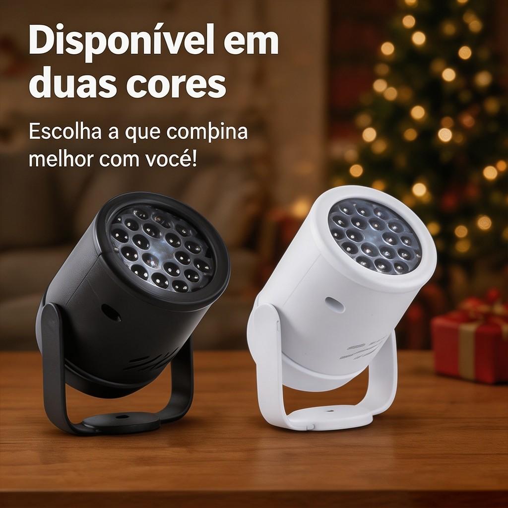 Projetor LED Natalino Decoração Natal Luzes Desenhos Natalinos Projeção Casa Jardim Festas Parede