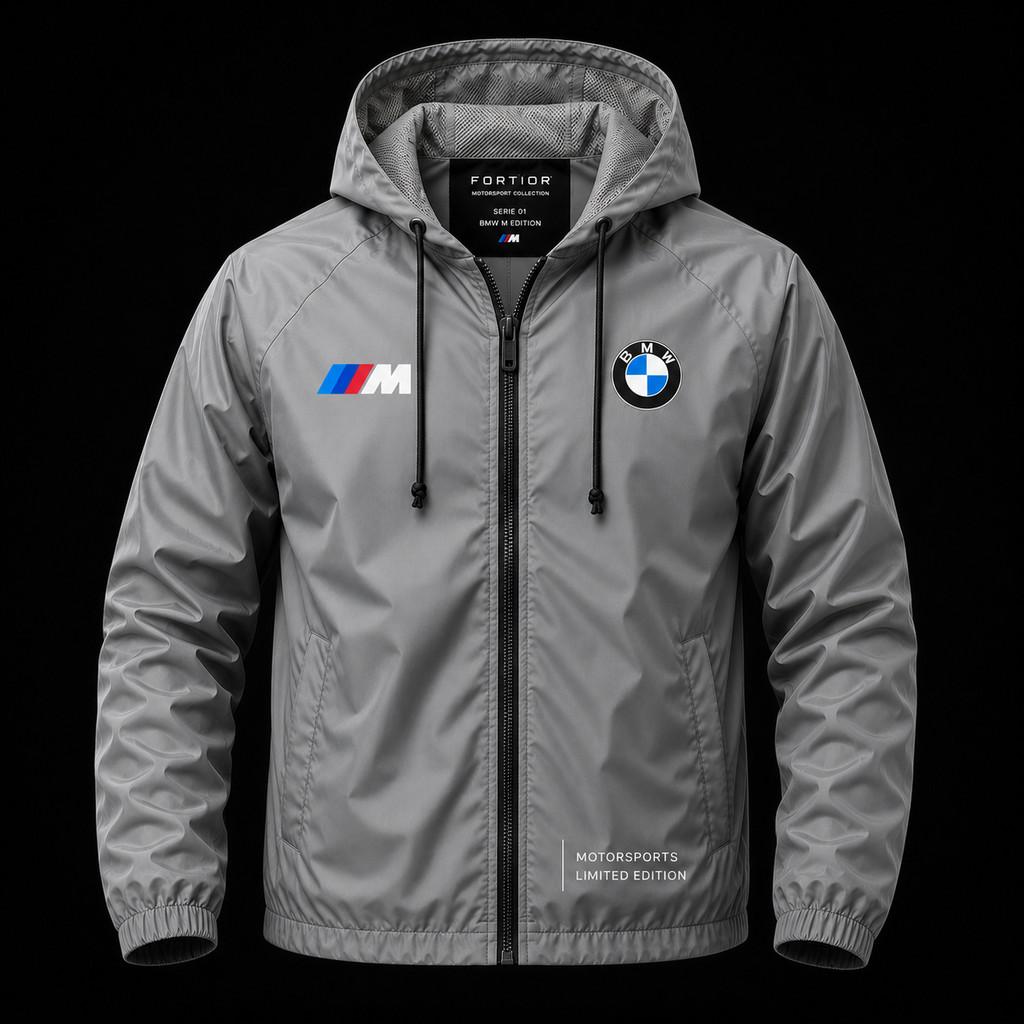 Jaqueta Corta Vento Impermeável Masculina Premium com Capuz 100% Poliéster Leve Motorsports Edition