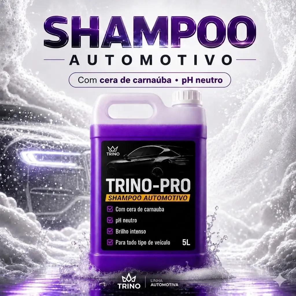 Shampoo com pH Neutro e Cera de carnaúba para Carro Moto Caminhão Xampu Automotivo