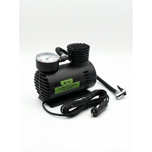 Compressor De Ar Mini Elétrico Portátil 12v Carro 300psi So Preto 12v