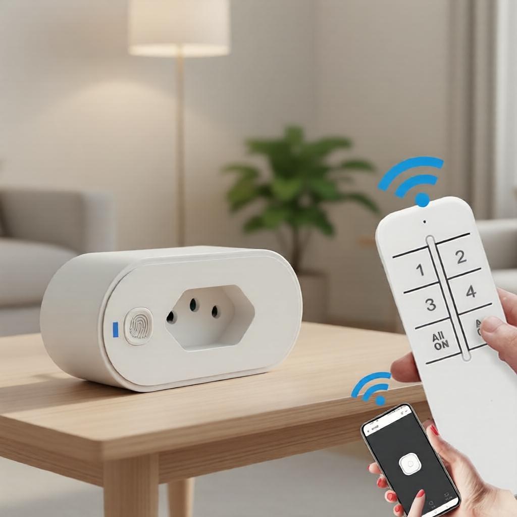 Dispositivo De Segurança Elétrica Ewelink WiFi Tomada Inteligente Interruptor Controlador Sem Fio Funciona Com Alexa Par