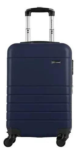 Mala Bordo Abs Sestini 360 Essencial 2 Com Roda Removível Azul-marinho