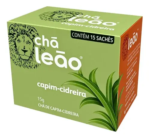 Chá Leão Capim-Cidreira 15 Sachês (15g) Ervas Básicas