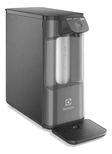 Purificador de Água Gelada Fria e Natural Elétrico Compacto Eletrônico placa Filtro refil 6 meses ou 3000l Painel Touch Bivolt Cinza PE12G Electrolux