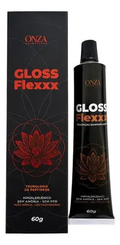 Coloração Gloss Flexxx 60g - Cobertura Fios Brancos Express