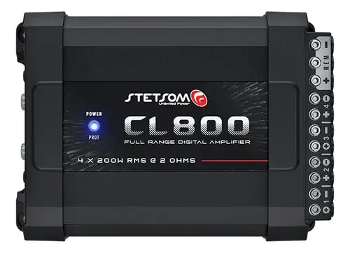 Módulo Amplificador Stetsom Combat CL800 800W RMS 4 Canais para Som Automotivo
