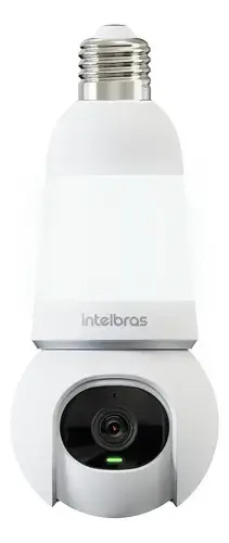 Câmera Lâmpada Intelbras Im6 Full Color 3mp 360 Wifi Interna Cor Branco
