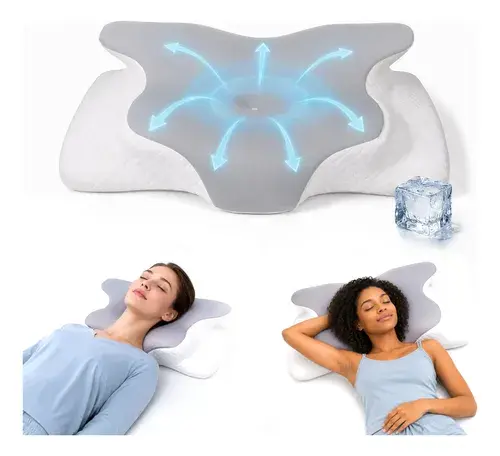 Travesseiro Cervical Ergonômico Travesseiro Dormir 65x45cm