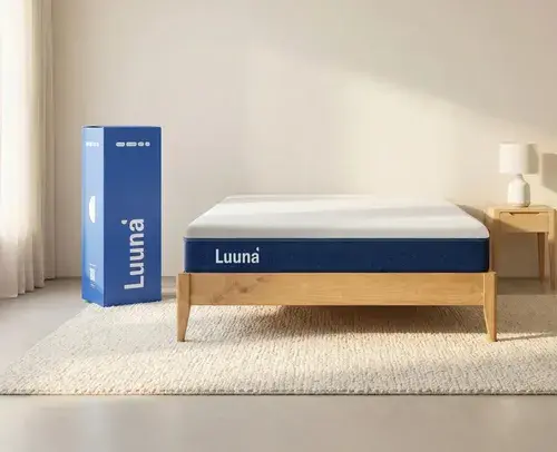 Colchão Queen Luuna Blue, Espuma 20 cm com Bloqueio de Movimento, 10 Anos de Garantia