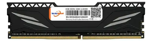 Memória Ram Ddr4 8GB 3200 Mhz Para Pc De Mesa Com Dissipador 1.5 V