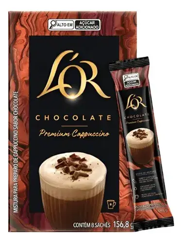 Cappuccino Solúvel Lor Chocolate 156,8g