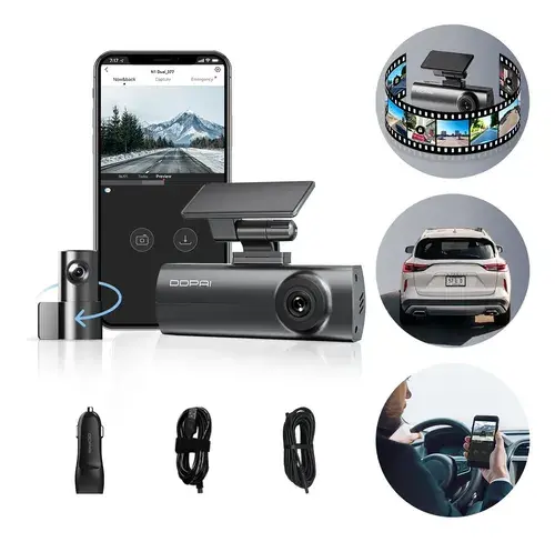 Ddpai N1 Dual Câmera Veicular 1296p+1080p Uber Nightvis App