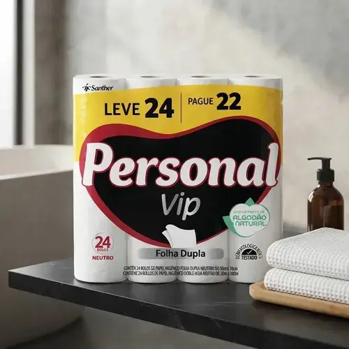 Papel Higiênico Folha Dupla 30m L24p22 Personal