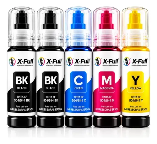 Kit Tinta Compatível Epson T504/544 L3250 L3150 L3210 L4150