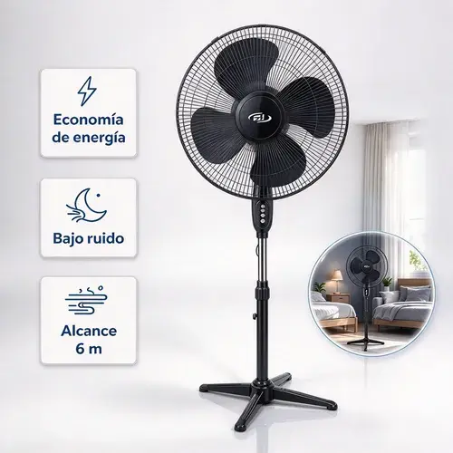 Ventilador De Coluna Turbo Silencioso Baixo Consumo 110v