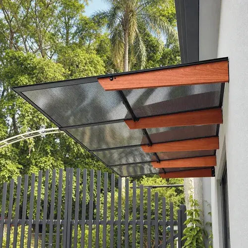 Toldo Skyiflex Policarbonato 230x100cm Tipo Pergolado Fumê