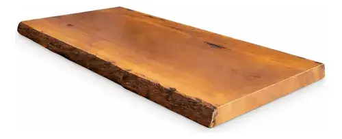 Prancha De Madeira Maciça Com Borda Orgânica 90x40x5