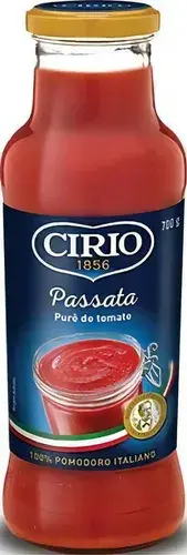 Passata de tomate Cirio 700g - Molho produto italiano