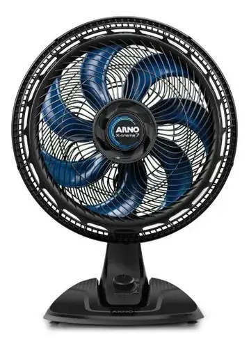 Ventilador de Mesa Arno X-TREME 7 40cm VE70, 150W, 7 Pás, 3 Velocidades, Oscilação 80º, Power Zone, Modo Sono Tranquilo