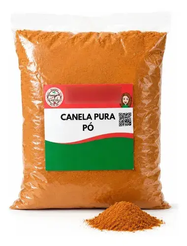 Canela Em Pó Premium 1kg Sem Glúten Uso Culinário Para Doces