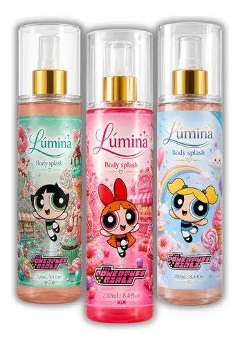 Kit 3 Body Splash Infantil 250ml Meninas Super Poderosas Gtt