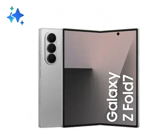 Celular Samsung Galaxy Z Fold7 512gb, 12gb Ram, Tela 8.0 + 6.5 , Câmera Traseira 200+12+10mp, Frontal 10+10mp - Azul Prata