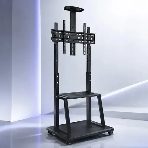 Suporte Pedestal Para Tv 32 A 75 Polegadas Com Rodinhas