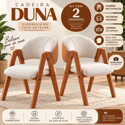 Conjunto Cadeira Super Luxo Design Moderno E Sofisticado