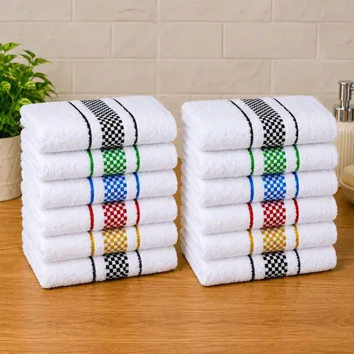 Kit 12 Panos De Prato Cozinha Premium Felpudo Alta Absorção
