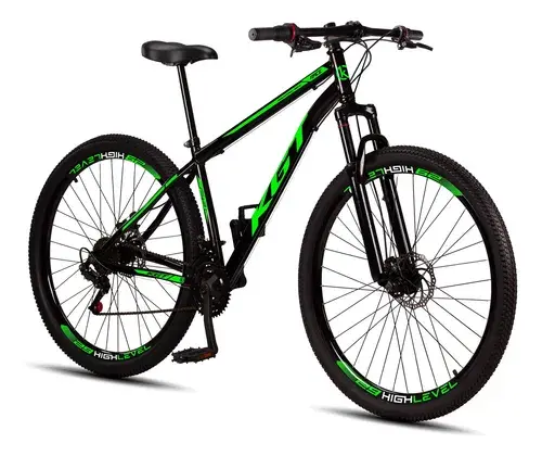 Bicicleta Aro 29 Aço Carbono Freios A Disco Suspensão 21 Vel