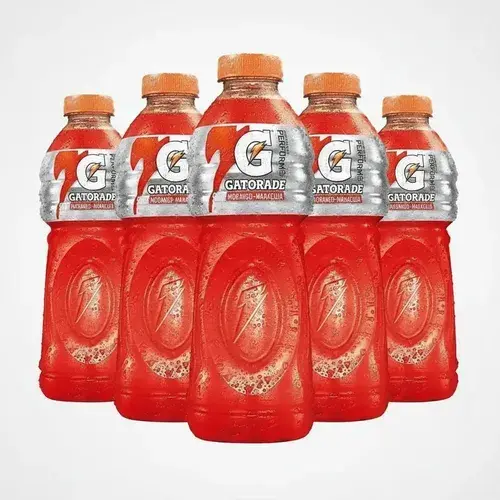Kit Com 6 Isotônico Gatorade Sabor Morango E Maracujá 500ml