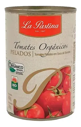 Tomate Pelado Orgânico La Pastina 400g