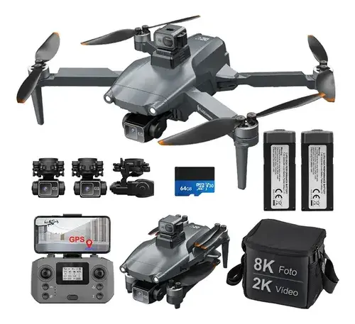 Mini Drone SJRC L600 Pro Max 8K com Câmera e 2 Baterias