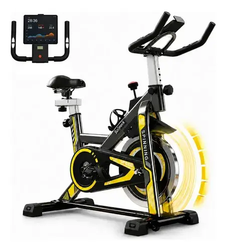 Bicicleta Spinning Romantic Crown Preto Roda Inércia 13kg