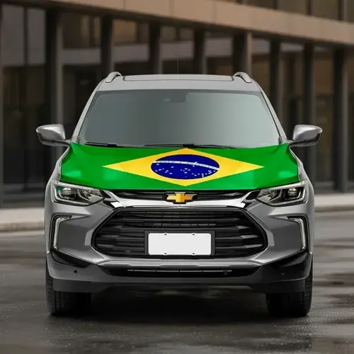 Bandeira Do Brasil Elástica Para Capô De Carro Copa Eleição