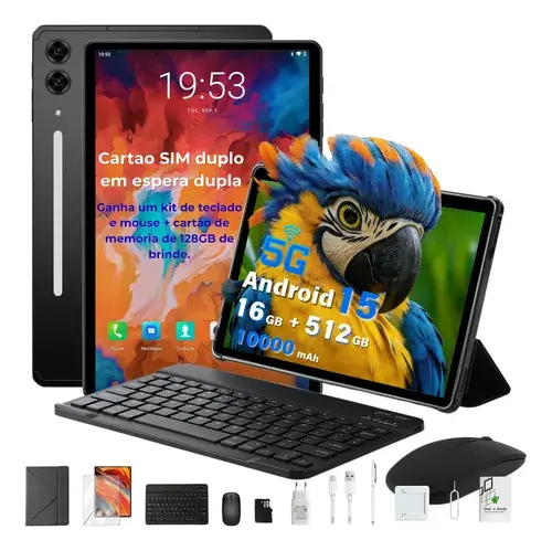 Tablet S10 Android 15 Dual Sim 5g 16gb+512gb+128gb 10000mah