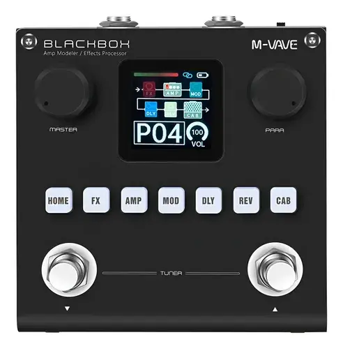 Pedal Multiefeitos M-Vave Blackbox Digital Para Guitarra Com Bluetooth