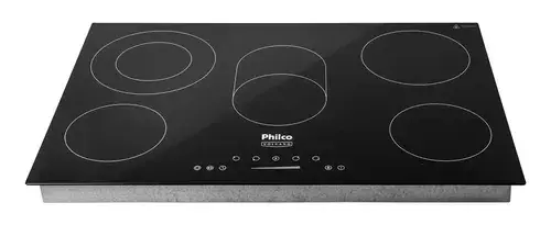 Cooktop Elétrico Philco Volcano Vitrocerâmico 8400w Cor Preto