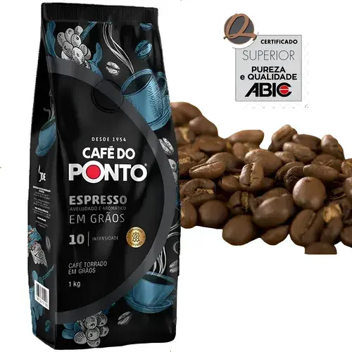 Cafe Do Ponto Espresso Em Graos Torrado Intensidade 10 - 1kg