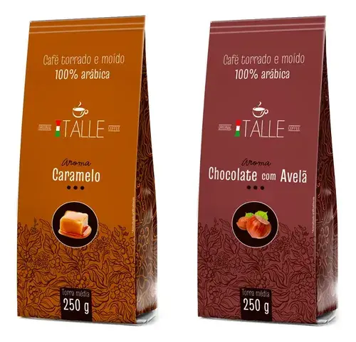 Café Aromatizado Café Torrado E Moído Caramelo E Avelã