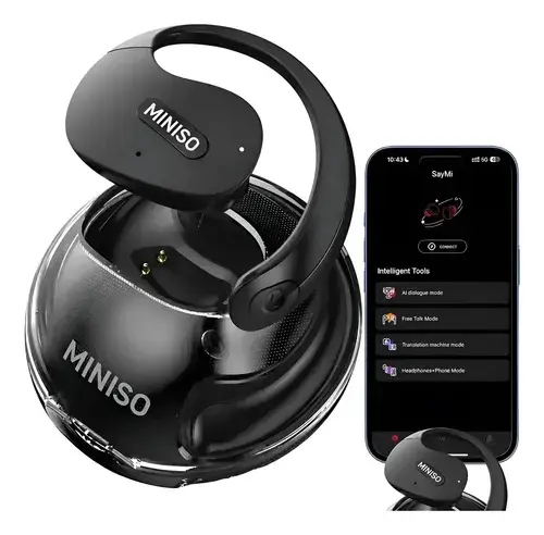 Miniso X15pro Fones Esportivo Bluetooth 6.0 Tradutor Ai Ipx5