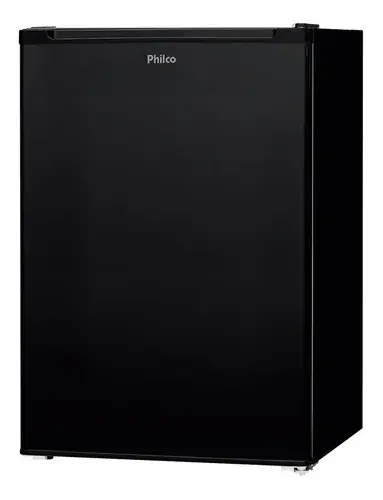 Frigobar Philco 68L Preto Compacto com Compressor 5 Níveis PFG85P