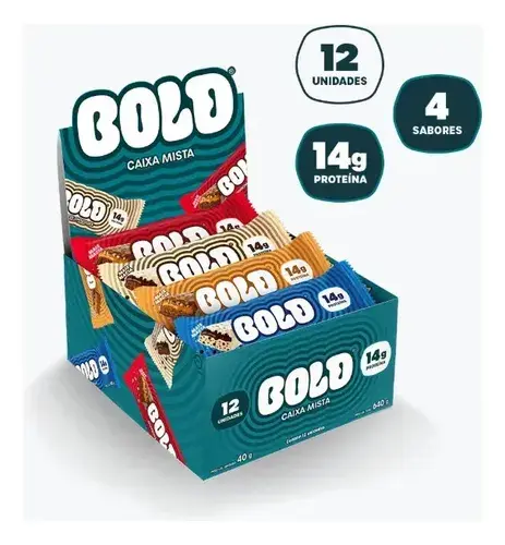 Bold Barra De Proteína Caixa Mista 40g Com 14g De Proteína