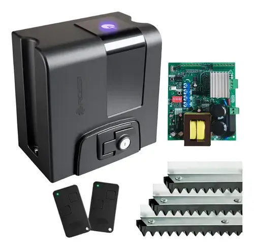 Kit Motor Portão Rossi Atto Nitro 3s 400kg 4m Crem Bivolt