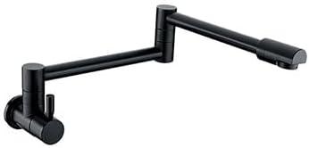 YESOP Torneira Parede Preto Articulável Grande Extensão Acabamento Fosco Cozinha/Banheiro