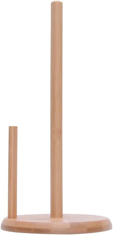 Mimo Style Suporte para Papel Toalha Ecokitchen, Produzido Inteiramente em Bambu 100% Ecológico. Desing Moderno Que Combina Com Todos os Estilos de Cozinha, Utensílio Ideal para Organizar Bancadas