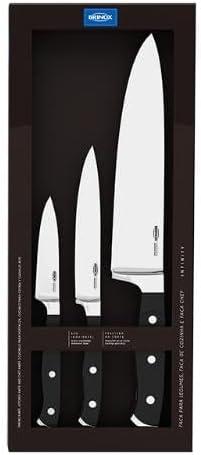 Conjunto de Facas 3 Peças Infinity, Brinox, Aço Inox