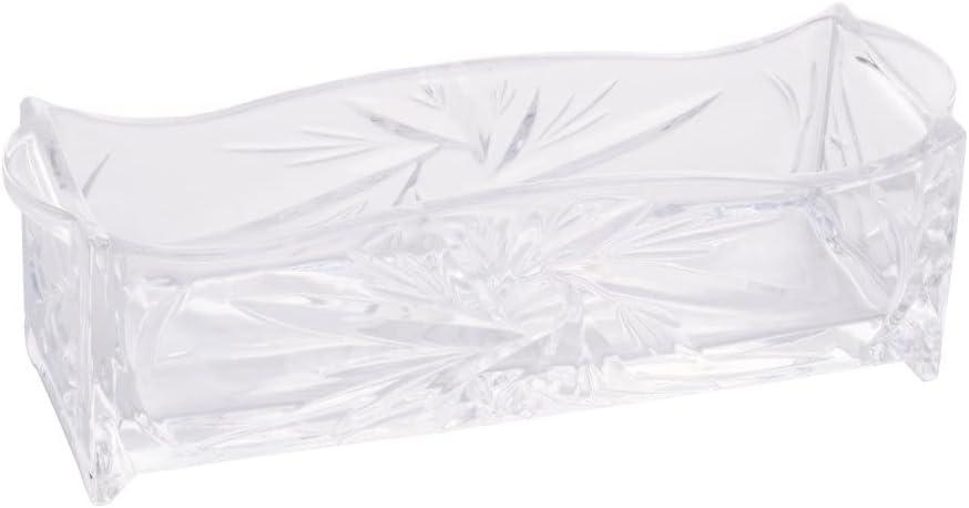 LYOR - Porta Talher de Cristal Prima 27cm x 8cm x 9cm