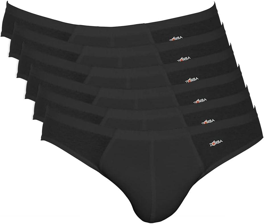 Kit 6 Cuecas Slip Algodão, Zorba, Masculino