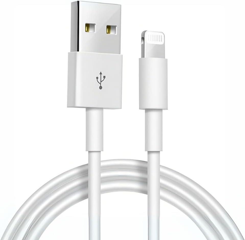 Cabo Carregador Turbo Usb 2 Metros Compatível Com iPhone 6 7 8 X Xr Xs 11 12 13 14 Pro Max iPad E iPod Ultra Resistente Design Clássico Carregamento Rápido Sincronização De Dados